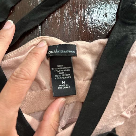 Pink Victoria’s Secret Cami by International Moda Size Medium - Picture 4 of 6